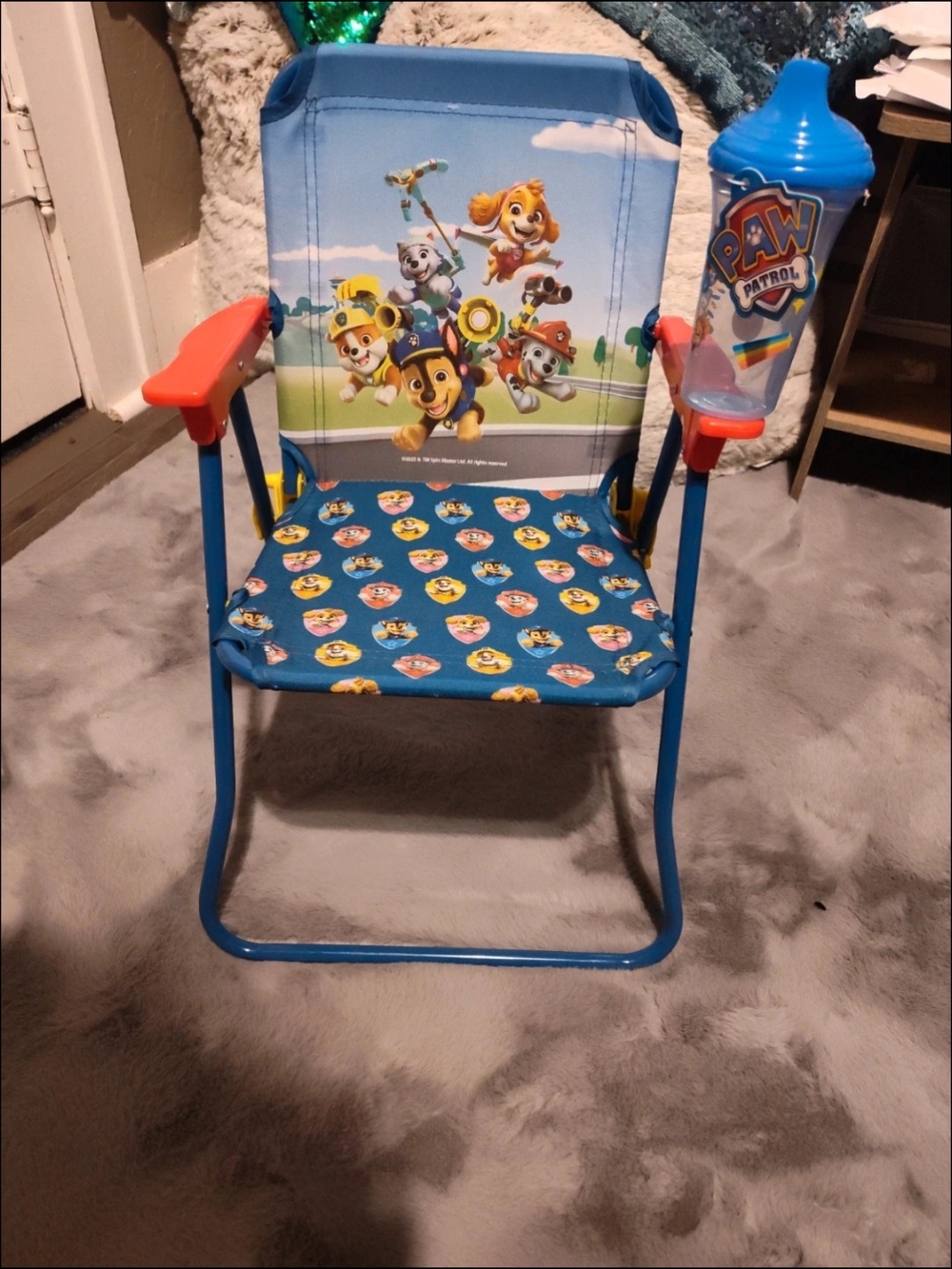 Paw Patrol Kids Folding Chair - Blue with Red Arms